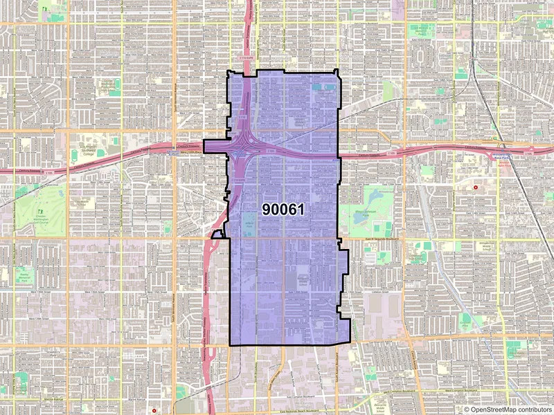 Map of ZIP Code 90061 — Los Angeles, CA