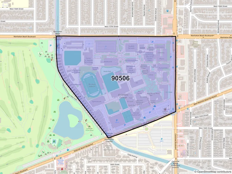 Map of ZIP Code 90506 — Torrance, CA