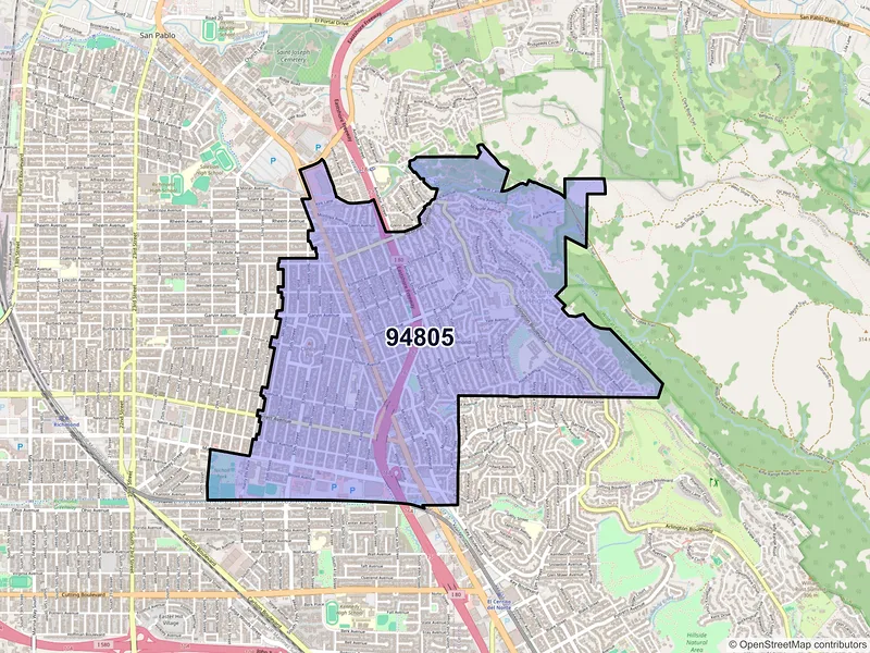 Map of ZIP Code 94805 — Richmond, CA