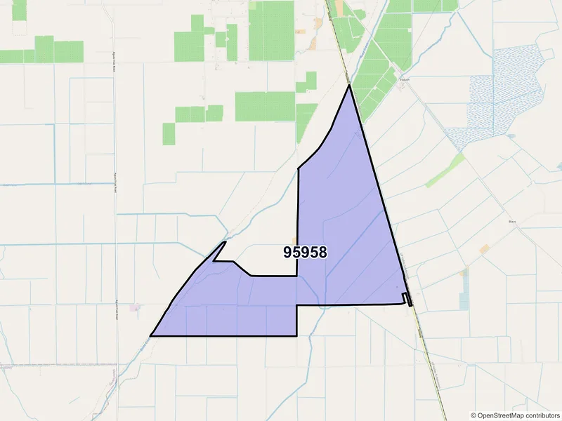 Map of Nelson, California and ZIP codes