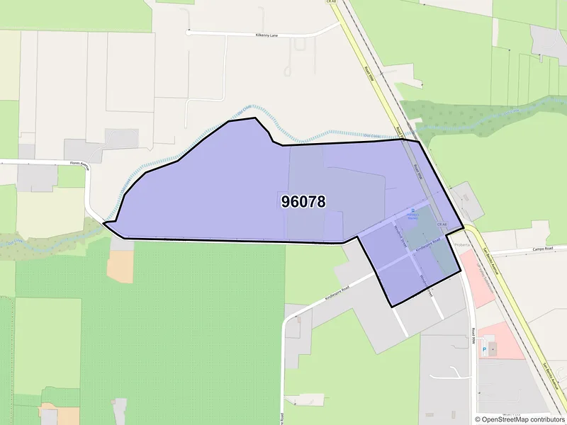 Map of Proberta, California and ZIP codes