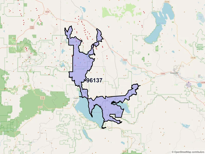 Map of Westwood, California and ZIP codes