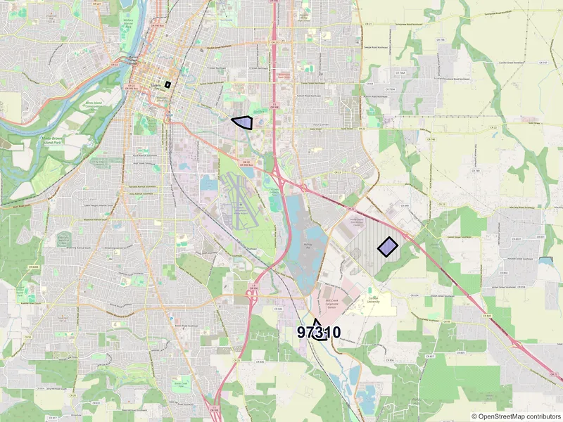 Map of ZIP Code 97310 — Salem, OR