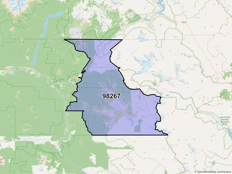 Map of Marblemount, Washington and ZIP codes