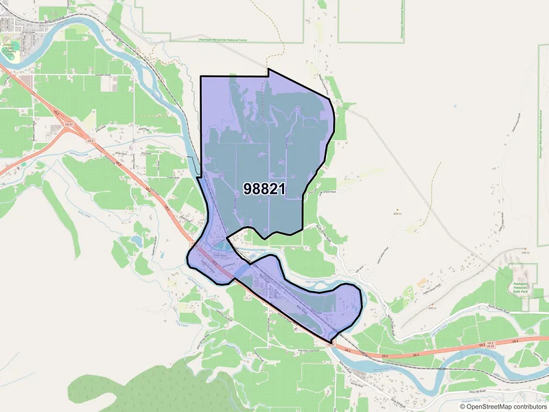 Map of Dryden, Washington and ZIP codes