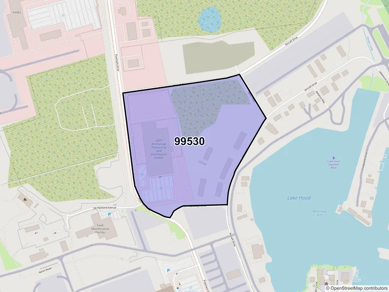 Map of ZIP Code 99530 — Anchorage, AK