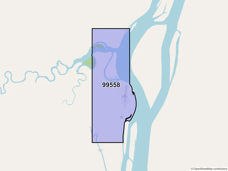 Map of Anvik, Alaska and ZIP codes