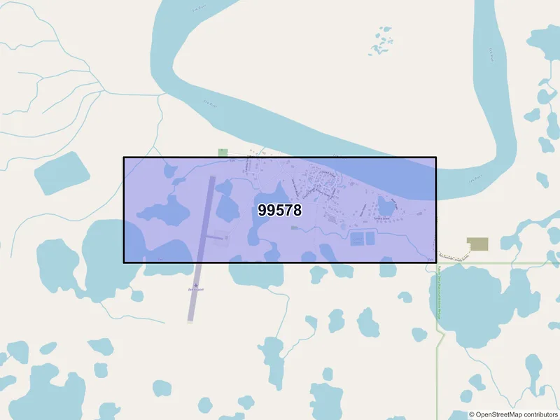 Map of Eek, Alaska and ZIP codes