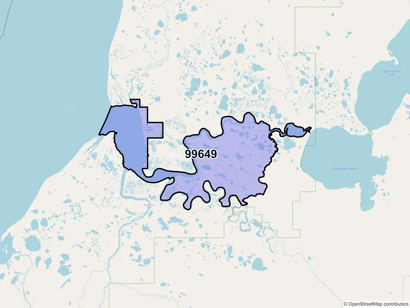 Map of Pilot Point, Alaska and ZIP codes
