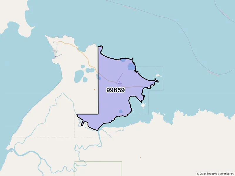 Map of Saint Michael, Alaska and ZIP codes