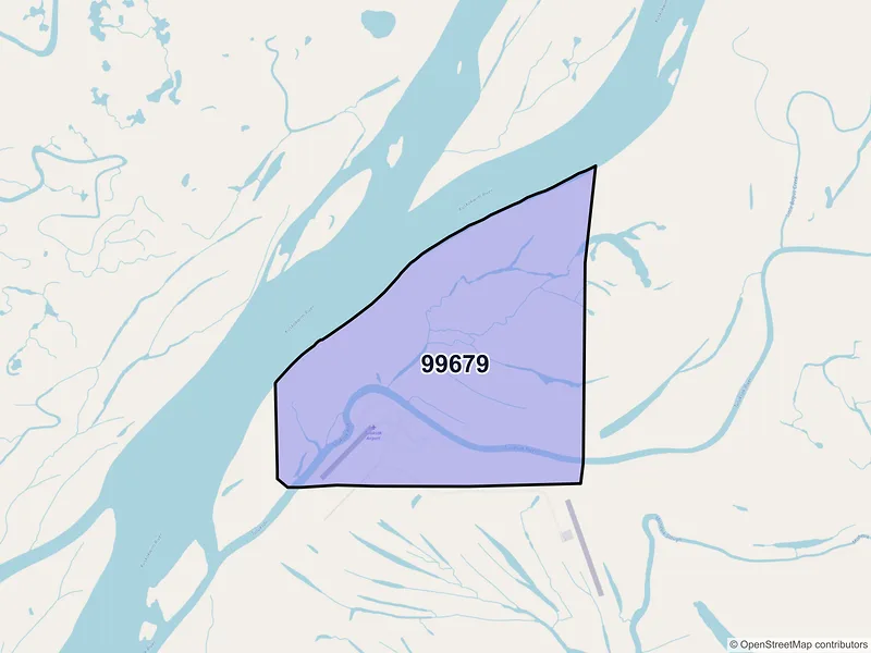 Map of Tuluksak, Alaska and ZIP codes