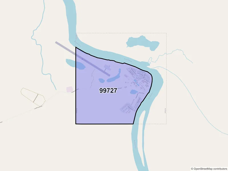 Map of Buckland, Alaska and ZIP codes
