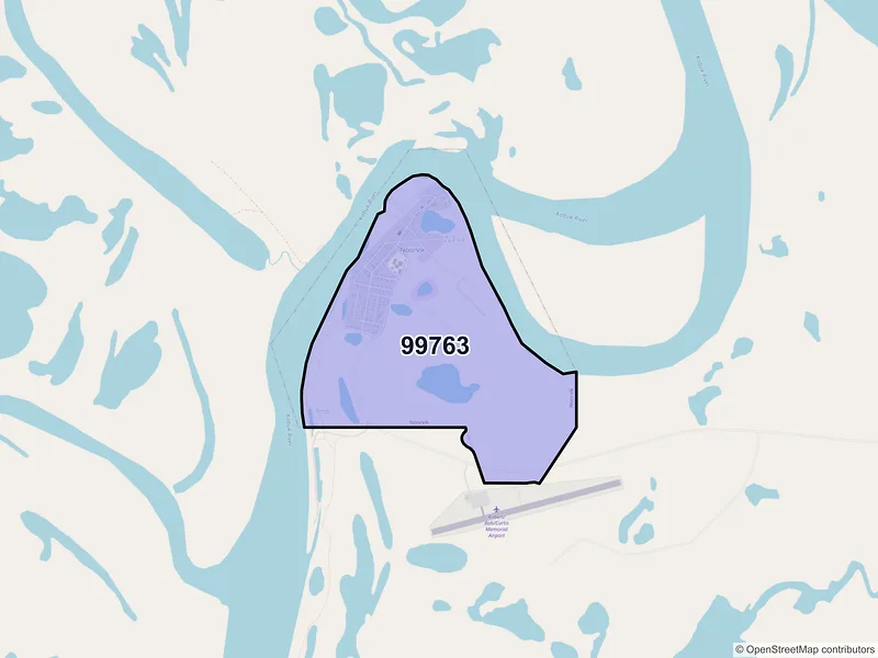 Map of Noorvik, Alaska and ZIP codes