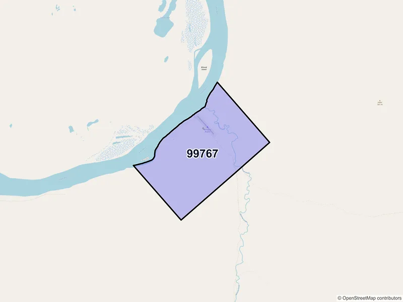 Map of Rampart, Alaska and ZIP codes